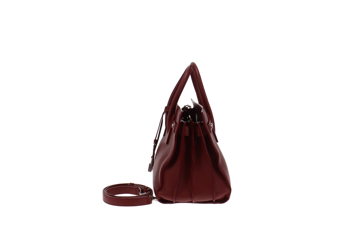 Saint Laurent Ruby Red Souple Sac Du Jour