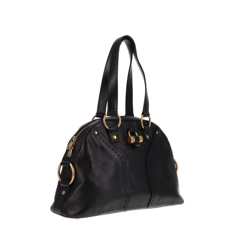 Yves Saint Laurent Small Muse Black Leather GH