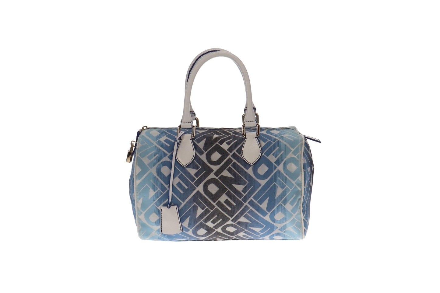 Fendi Blue Tone Bauletto Forever Boston Bag