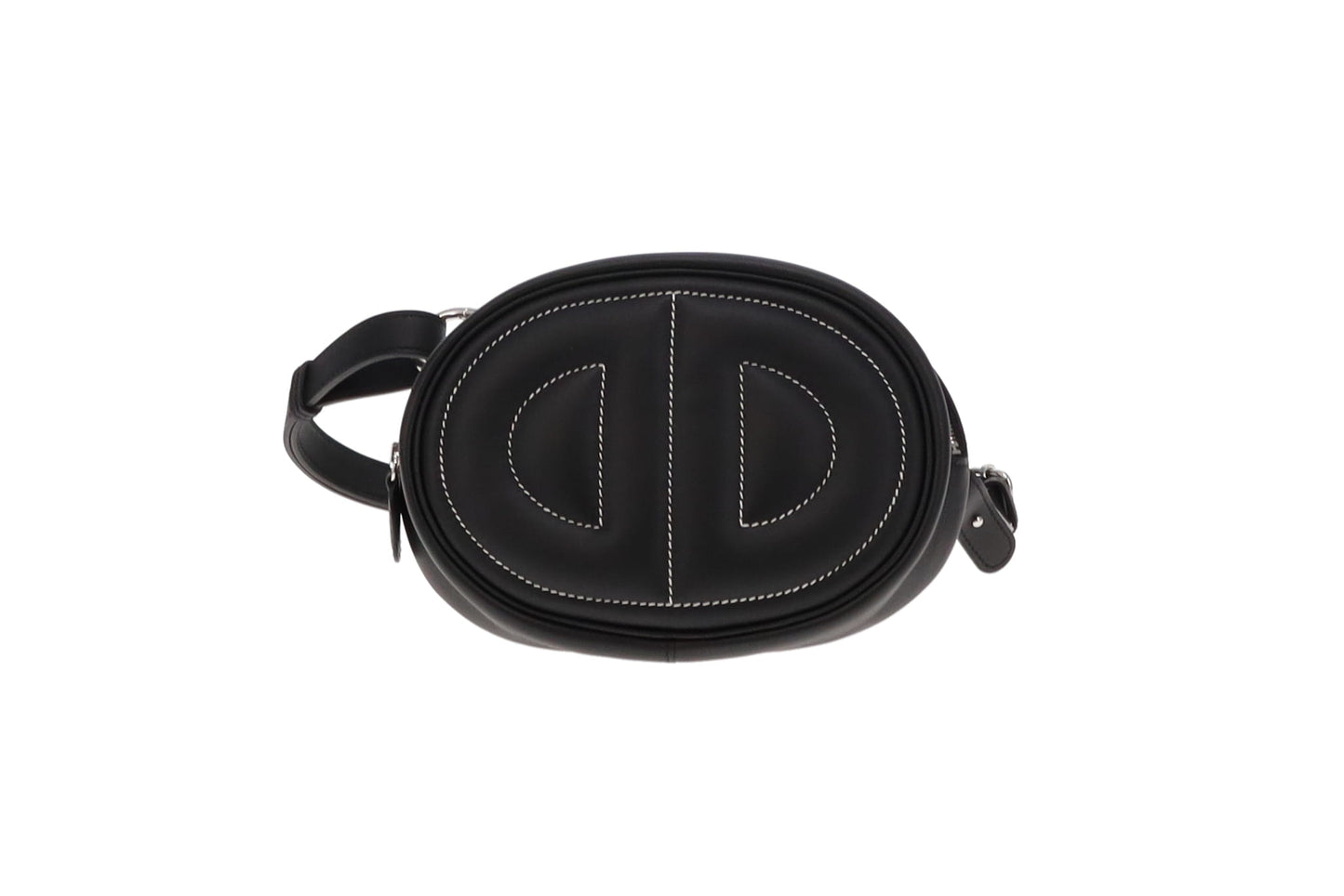 Hermes Noir Leather In The Loop Belt Bag 2023