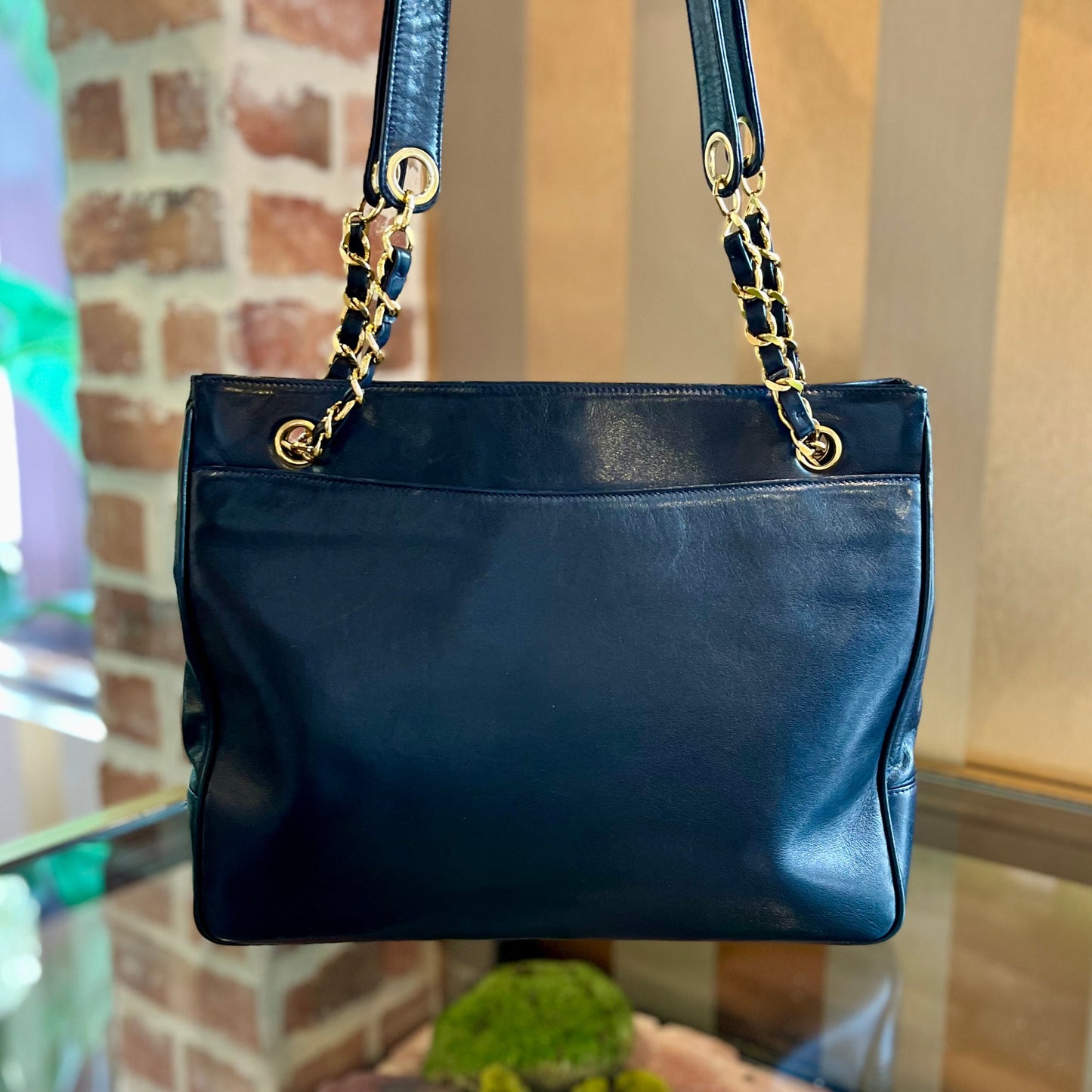 CHANEL Black Calfskin Timeless Tote TS