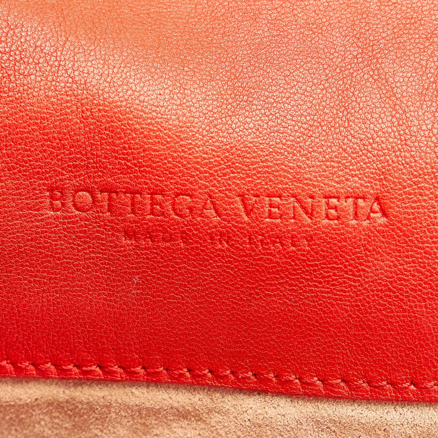 Red Bottega Veneta Intrecciato Leather Tote Bag