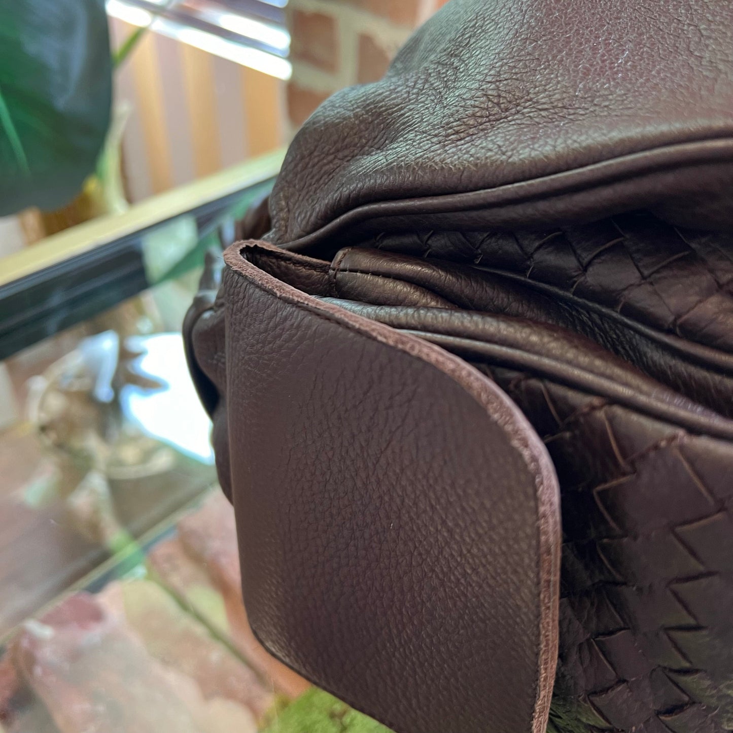 BOTTEGA VENETA Cocker Ebano Leather Cervo Hobo Bag