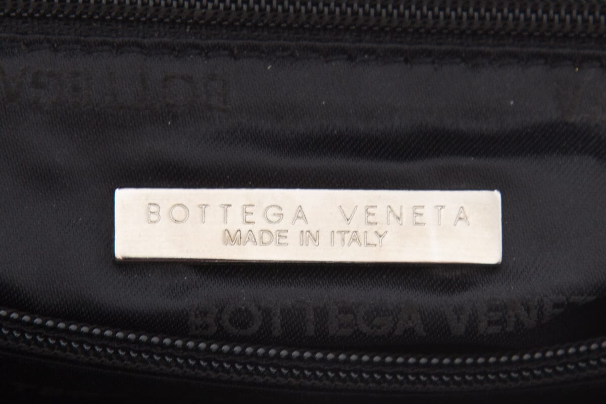 Bottega Veneta Vintage Black Textured Leather Mini Handbag