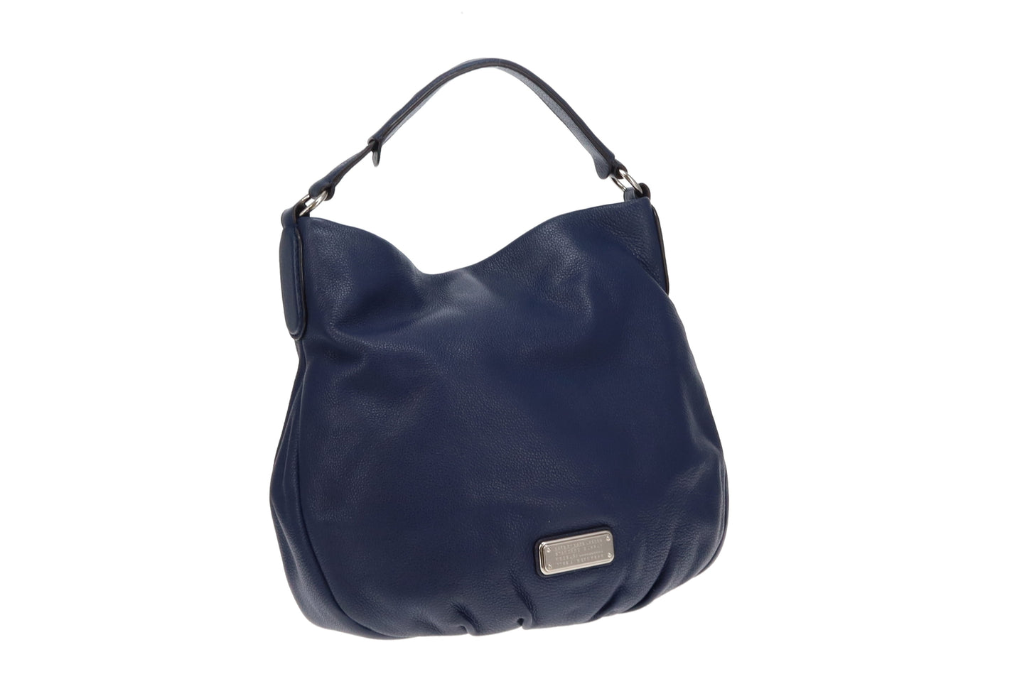 Marc Jacobs Navy Leather New Q Hillier Hobo Bag