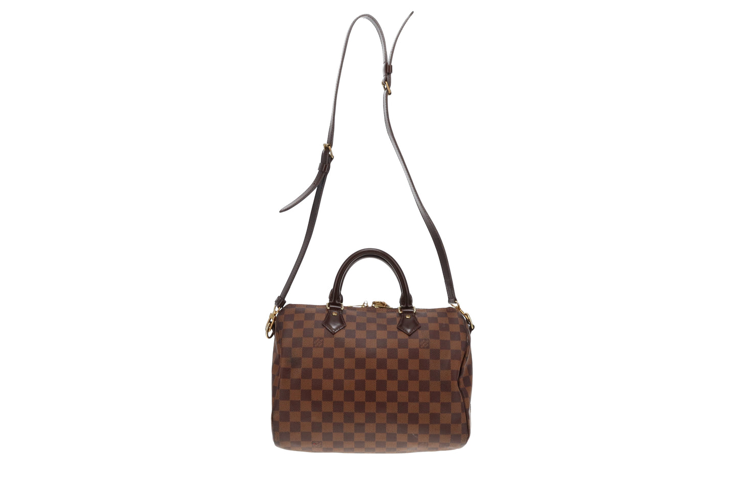 Louis Vuitton Damier Ebene Speedy 30 Bandouliere MB4196