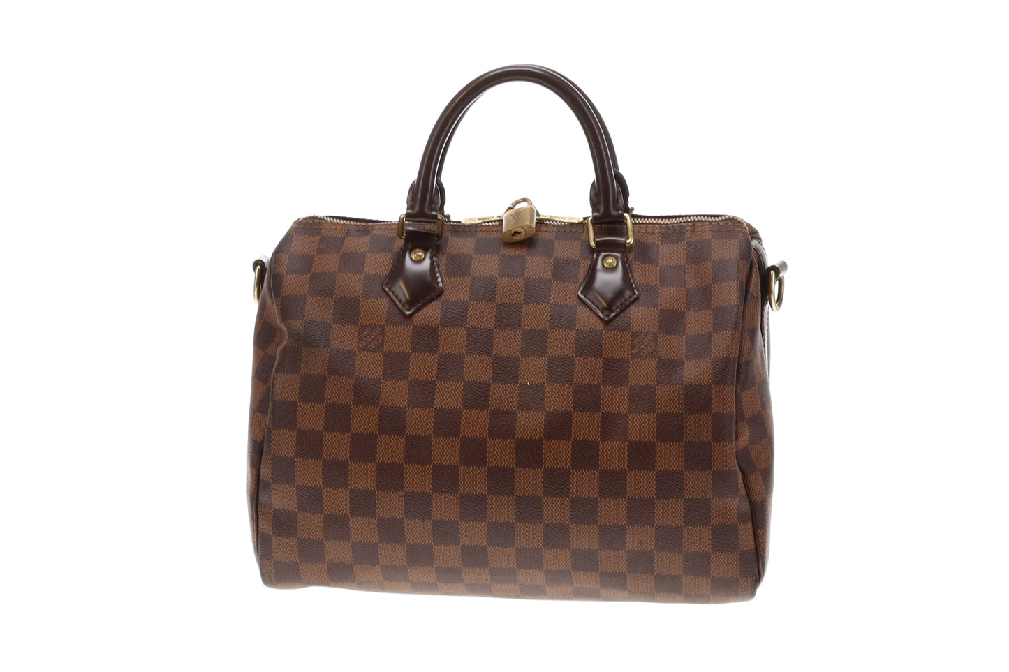 Louis Vuitton Damier Ebene Speedy 30 Bandouliere MB4196