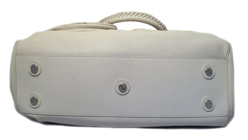 Christian Dior White Leather Shoulder Shopper Bag- LIMITED EDITION