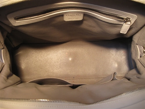 Christian Dior White Leather Shoulder Shopper Bag- LIMITED EDITION