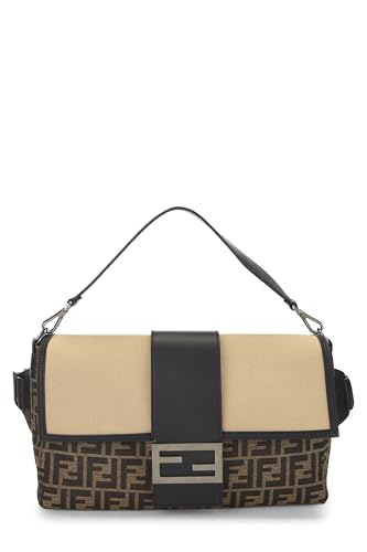 Fendi,  Black Zucca Canvas Convertible Belt Bag Large, Black