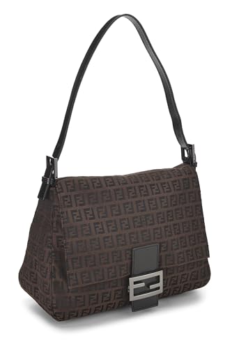 Fendi,  Brown Zucchino Canvas Mama, Brown