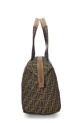 Fendi,  Brown Canvas Zucca Weekender, Brown