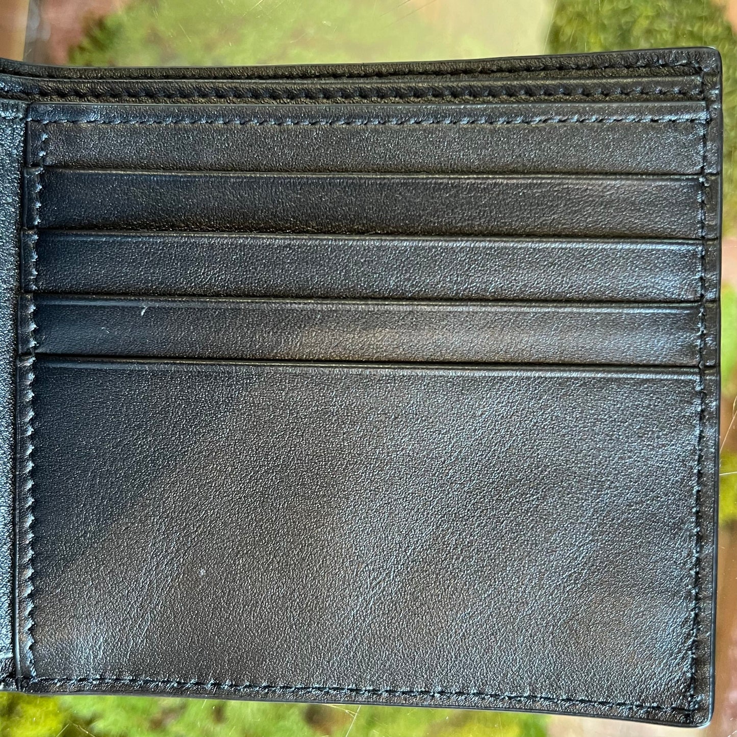 SAINT LAURENT Debossed Logo East West Wallet