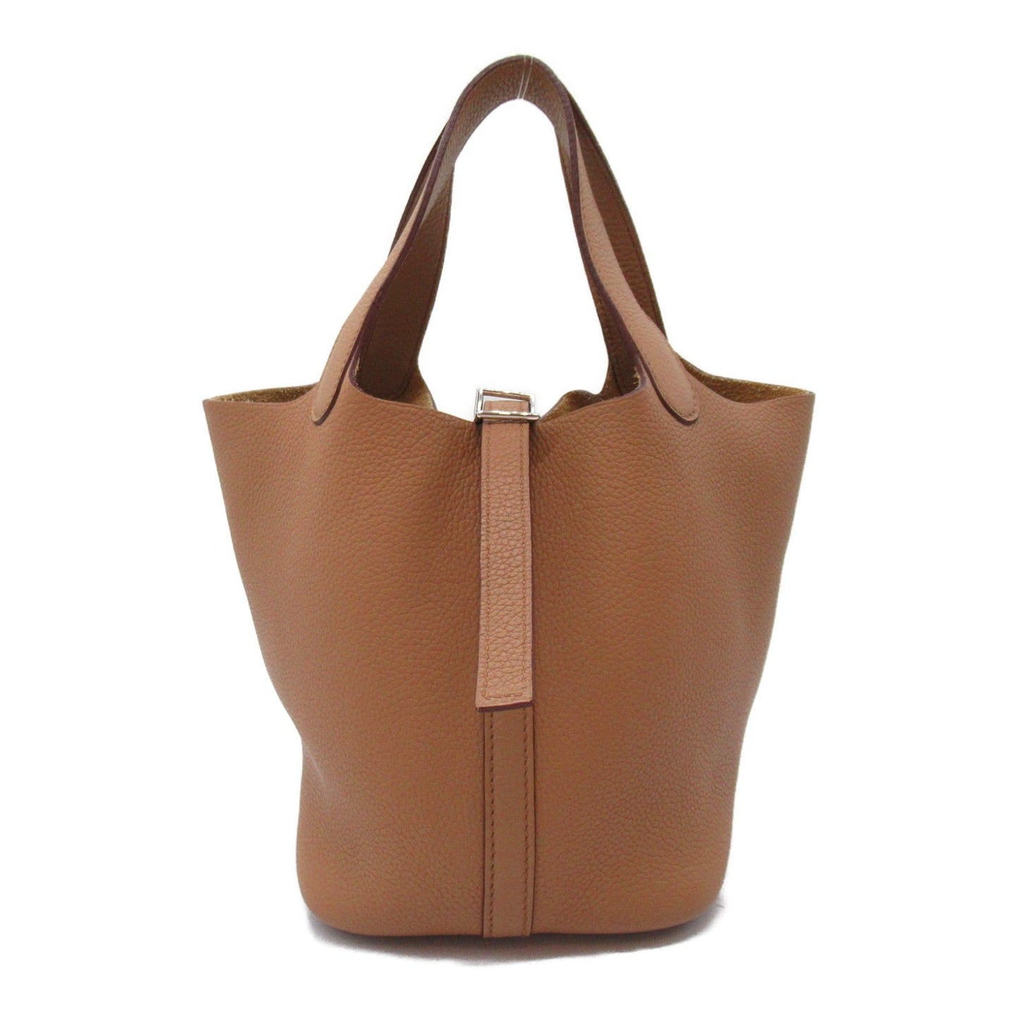 Hermes Picotin PM Biscuituit Handbag Bag  Trio Clemence  Brown