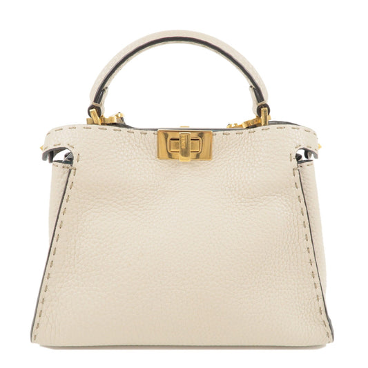 FENDI Selleria Leather Peekaboo Iconic Essentially Bag 8BN302