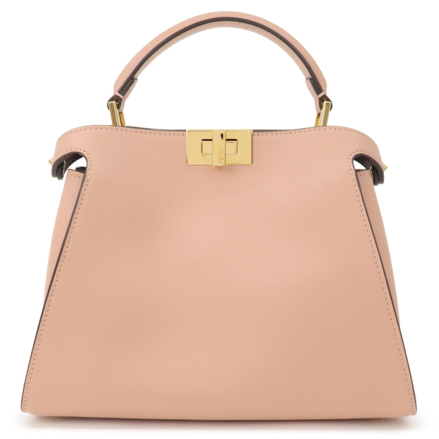 FENDI Peekaboo Iconic Essentially Leather 2Way Bag Pink 8BN302