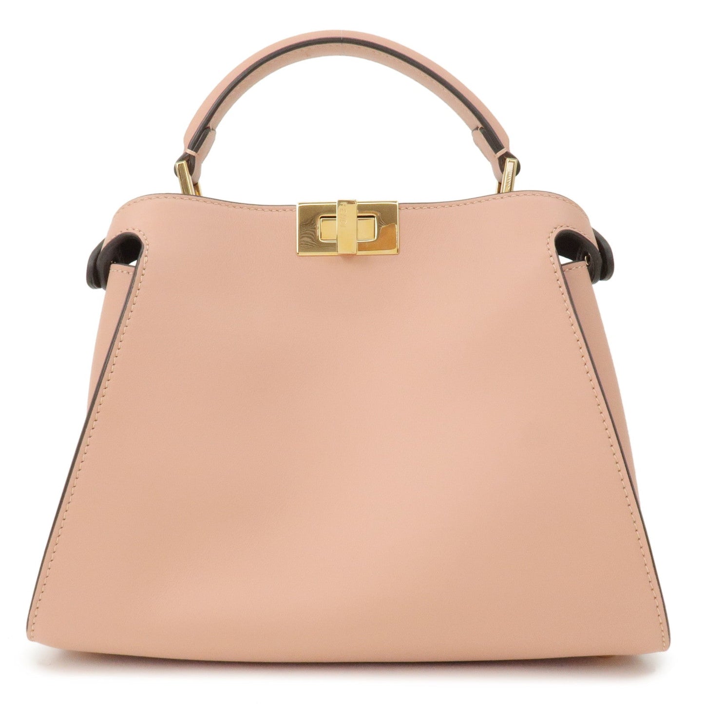 FENDI Peekaboo Iconic Essentially Leather 2Way Bag Pink 8BN302