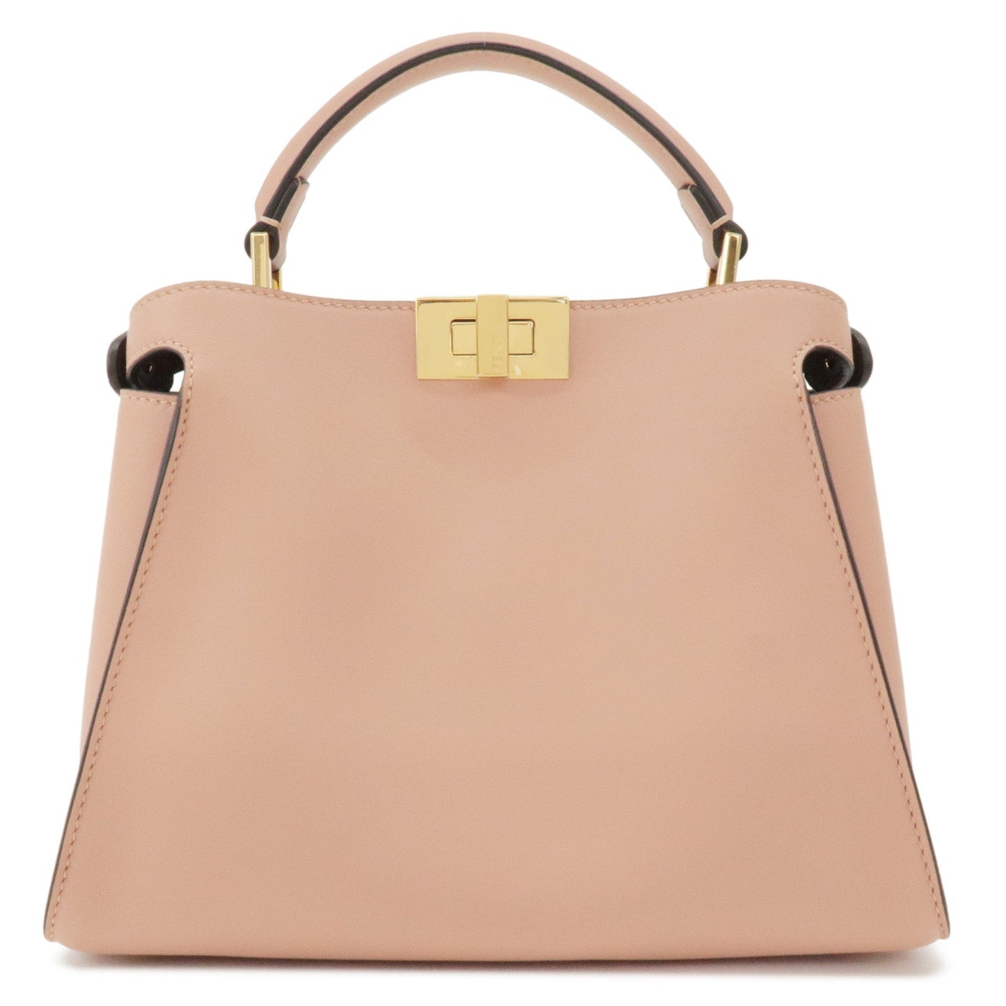 FENDI Peekaboo Iconic Essentially Leather 2Way Bag Pink 8BN302