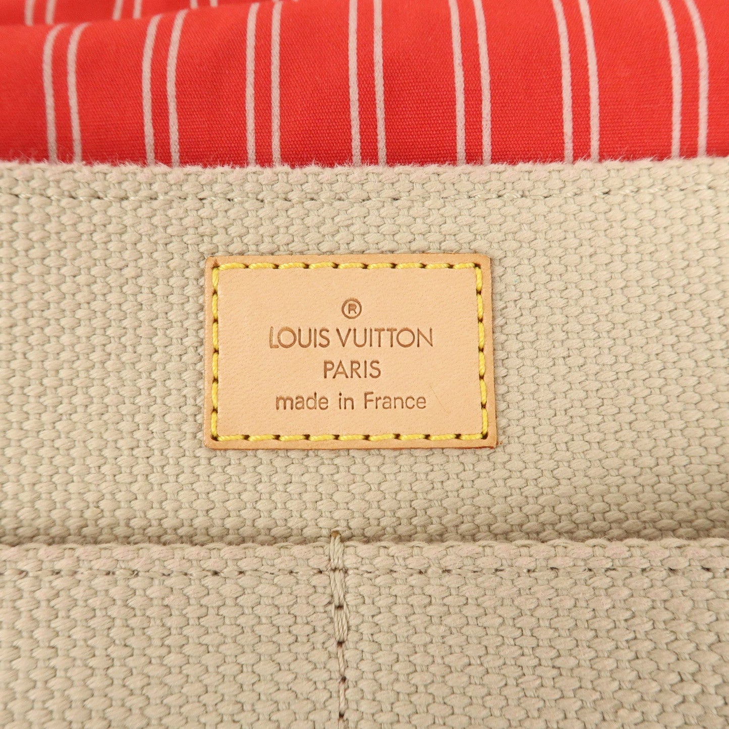 LOUIS VUITTON Antigua Buzas PM Shoulder Bag Beige Red M40041