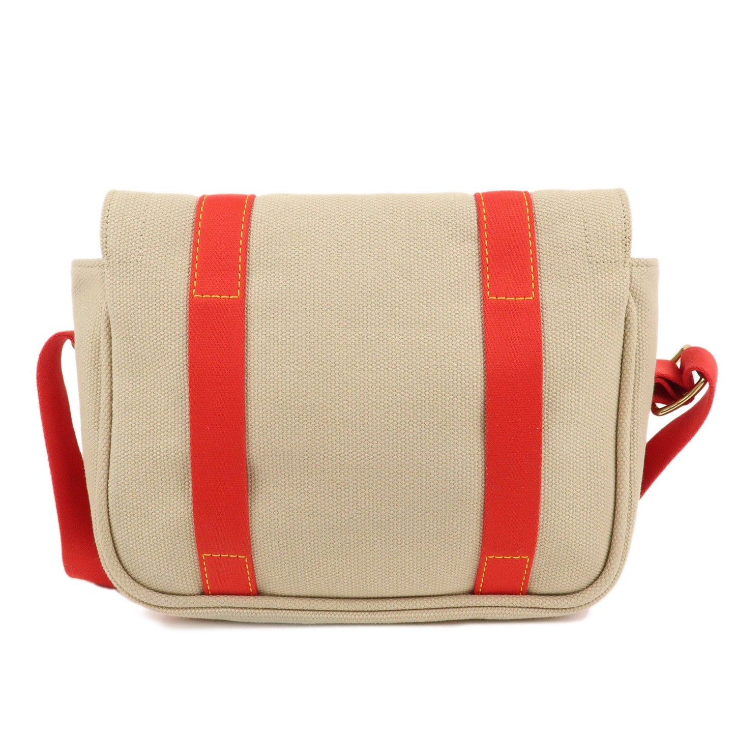 LOUIS VUITTON Antigua Buzas PM Shoulder Bag Beige Red M40041