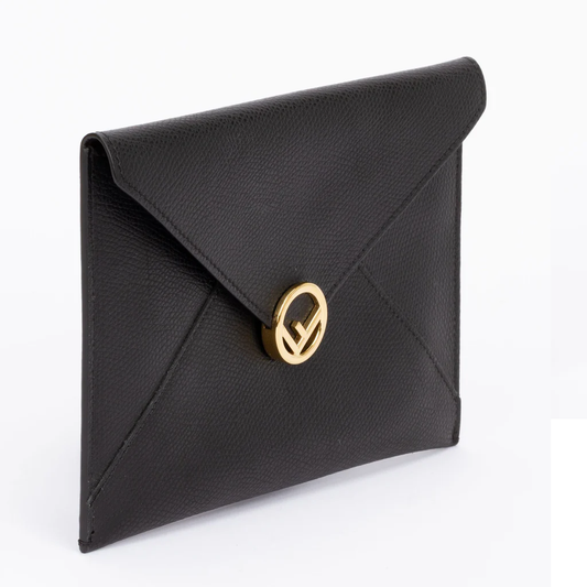 Fendi Envelope Pouch Black Medium