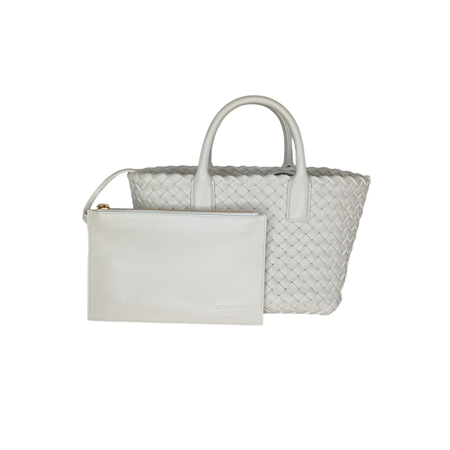 Bottega Veneta Intrecciato Mini Cabat Lambskin Tote