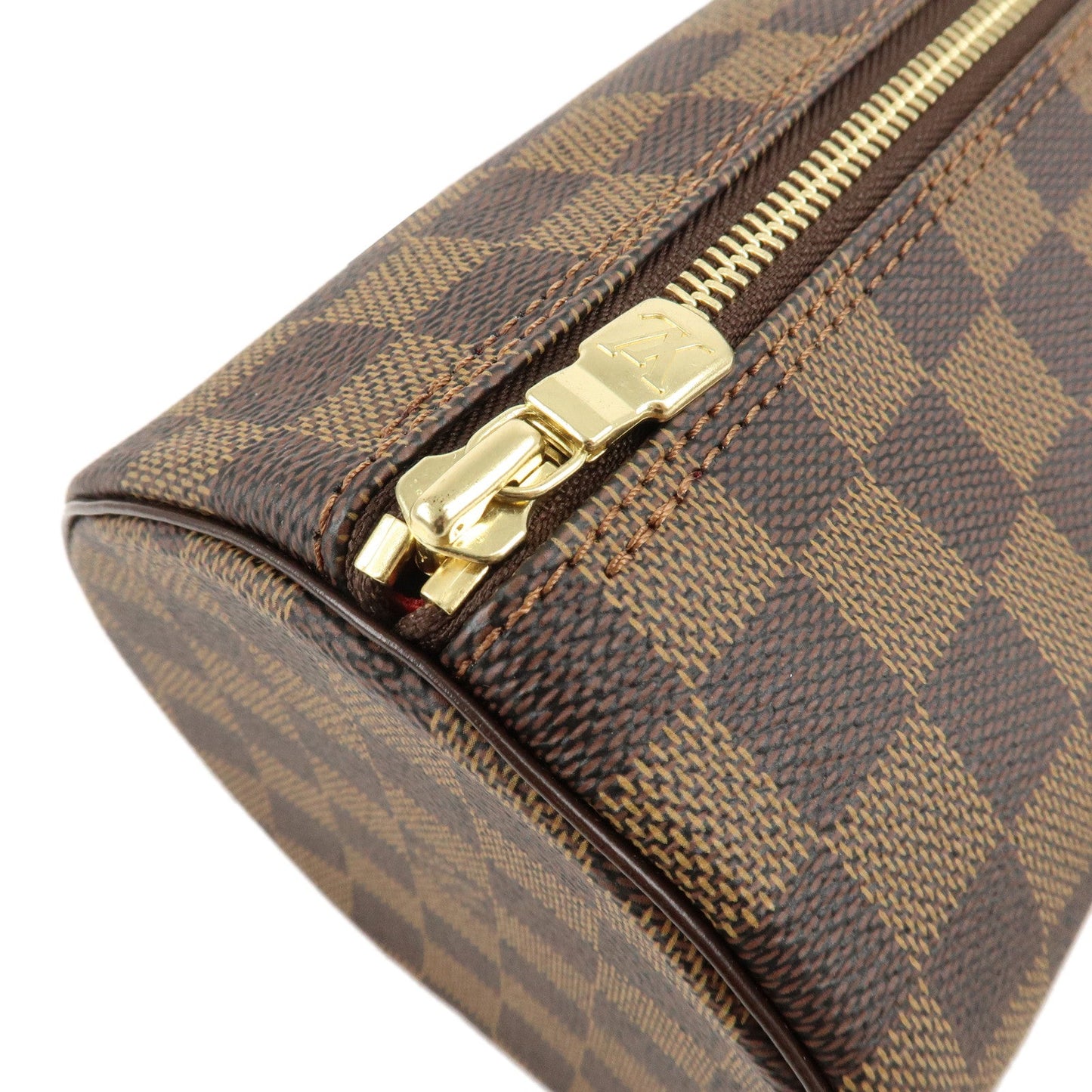 LOUIS VUITTON Damier Ebene Papillon 26 Hand Bag Brown N51304