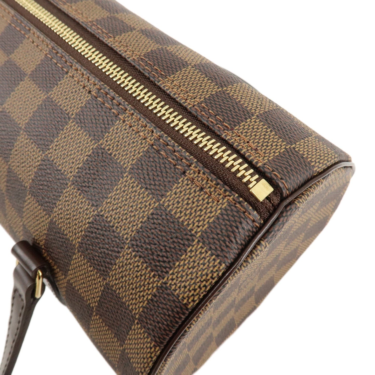 LOUIS VUITTON Damier Ebene Papillon 26 Hand Bag Brown N51304