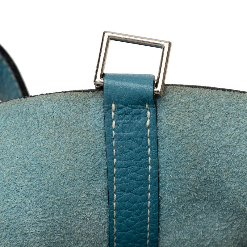 Hermes Picotin Lock PM Handbag Blue Jeans  Clemence  Hermes