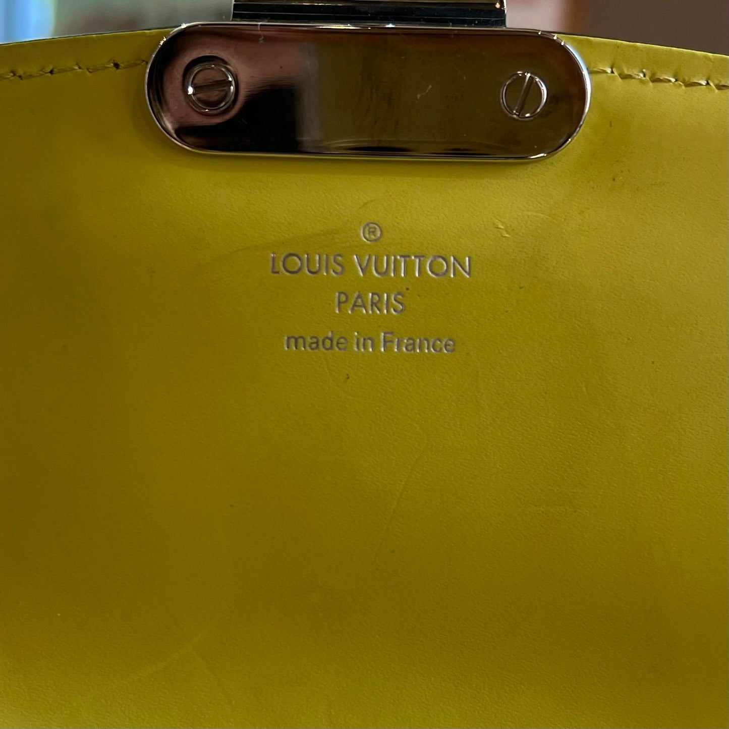 LOUIS VUITTON Eden PM Vert Acide Epi Leather Bag