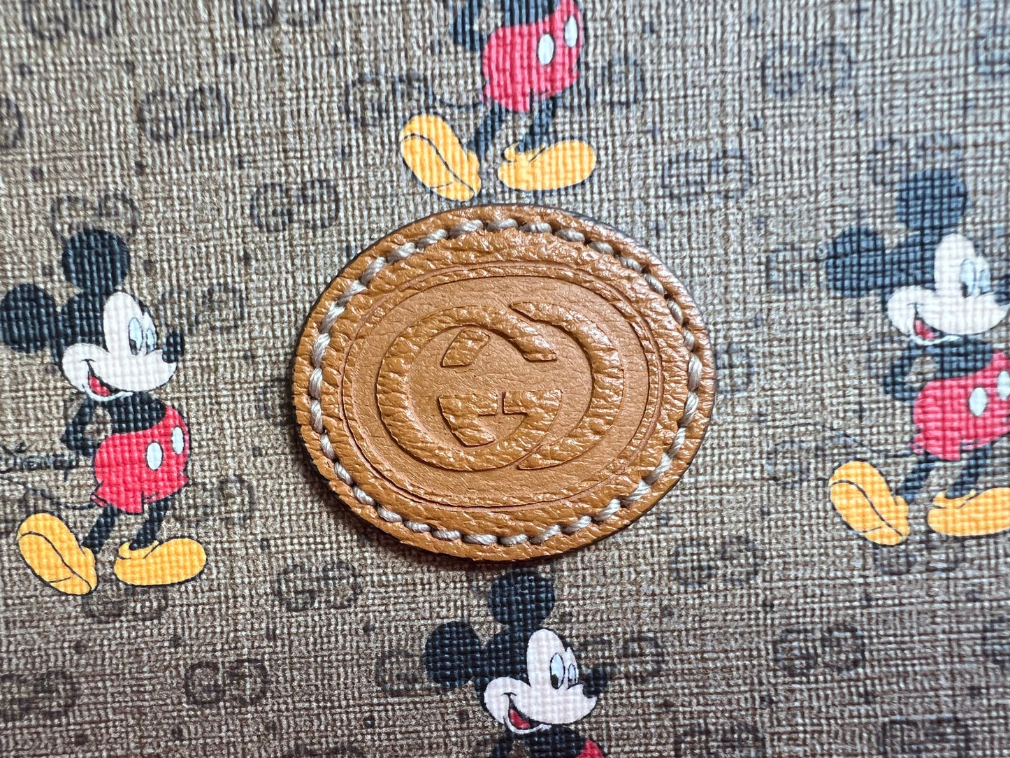 Gucci GG x Disney Mickey Mouse Round Shoulder Bag