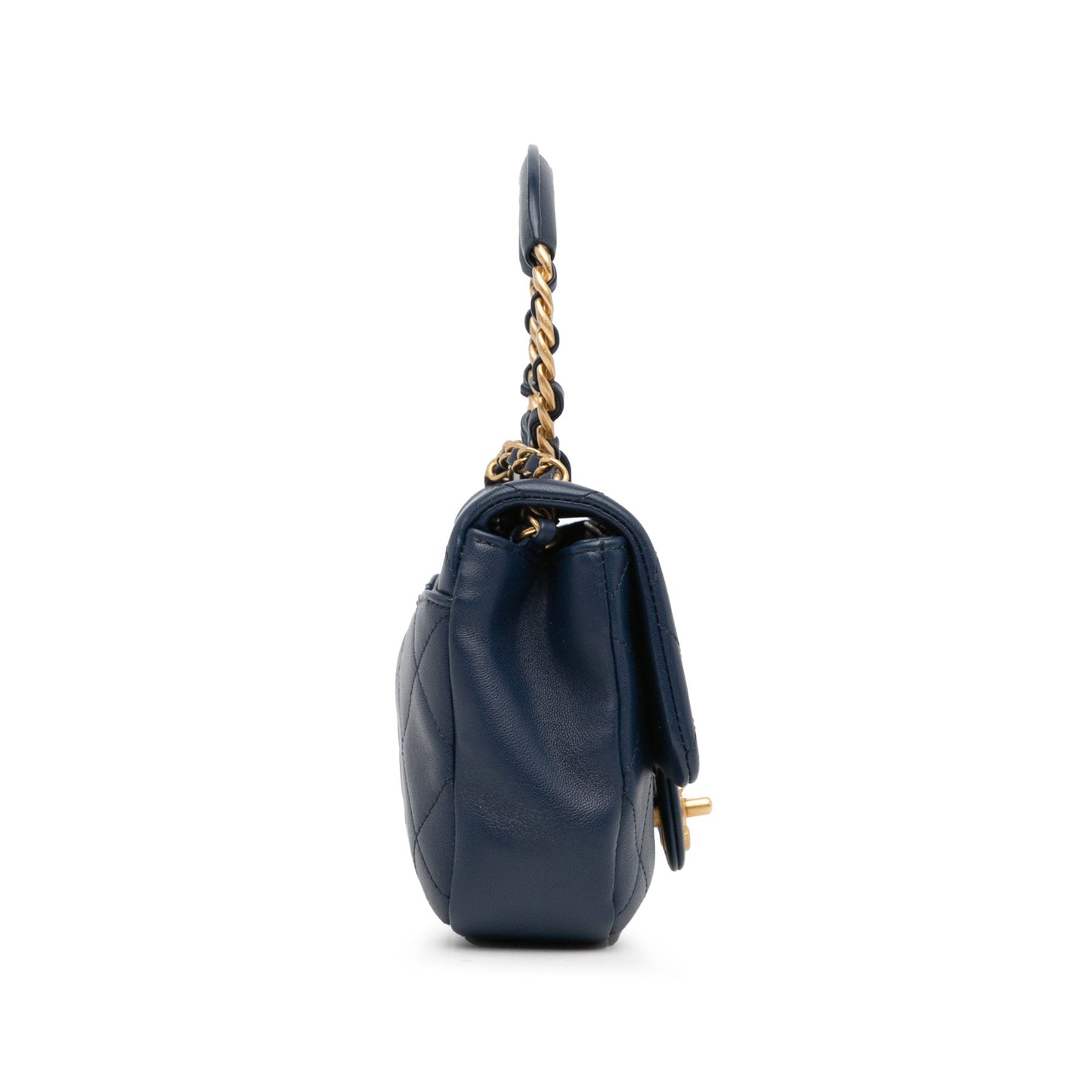 Chanel In the Loop Small Blue Lambskin Gold