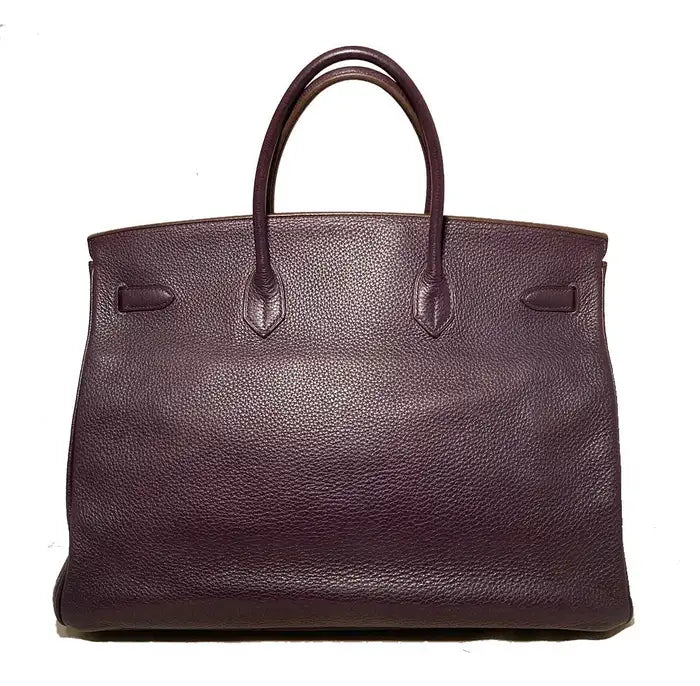 Hermes Raisin Purple Clemence Birkin 40 PDH