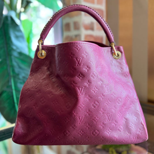 LOUIS VUITTON Artsy MM Aurore Empreinte Hobo Bag