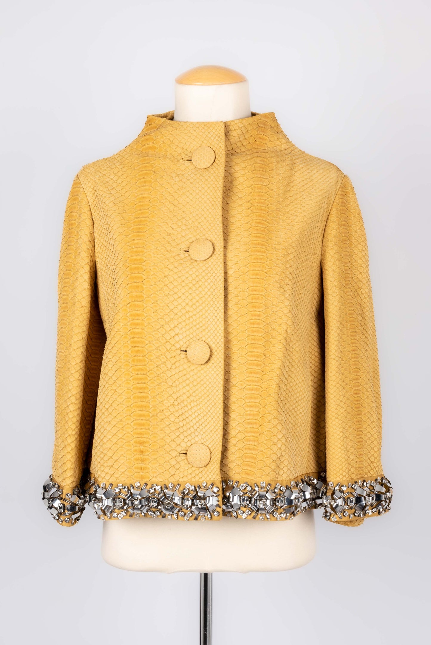 Veste en python jaune Dior 2008