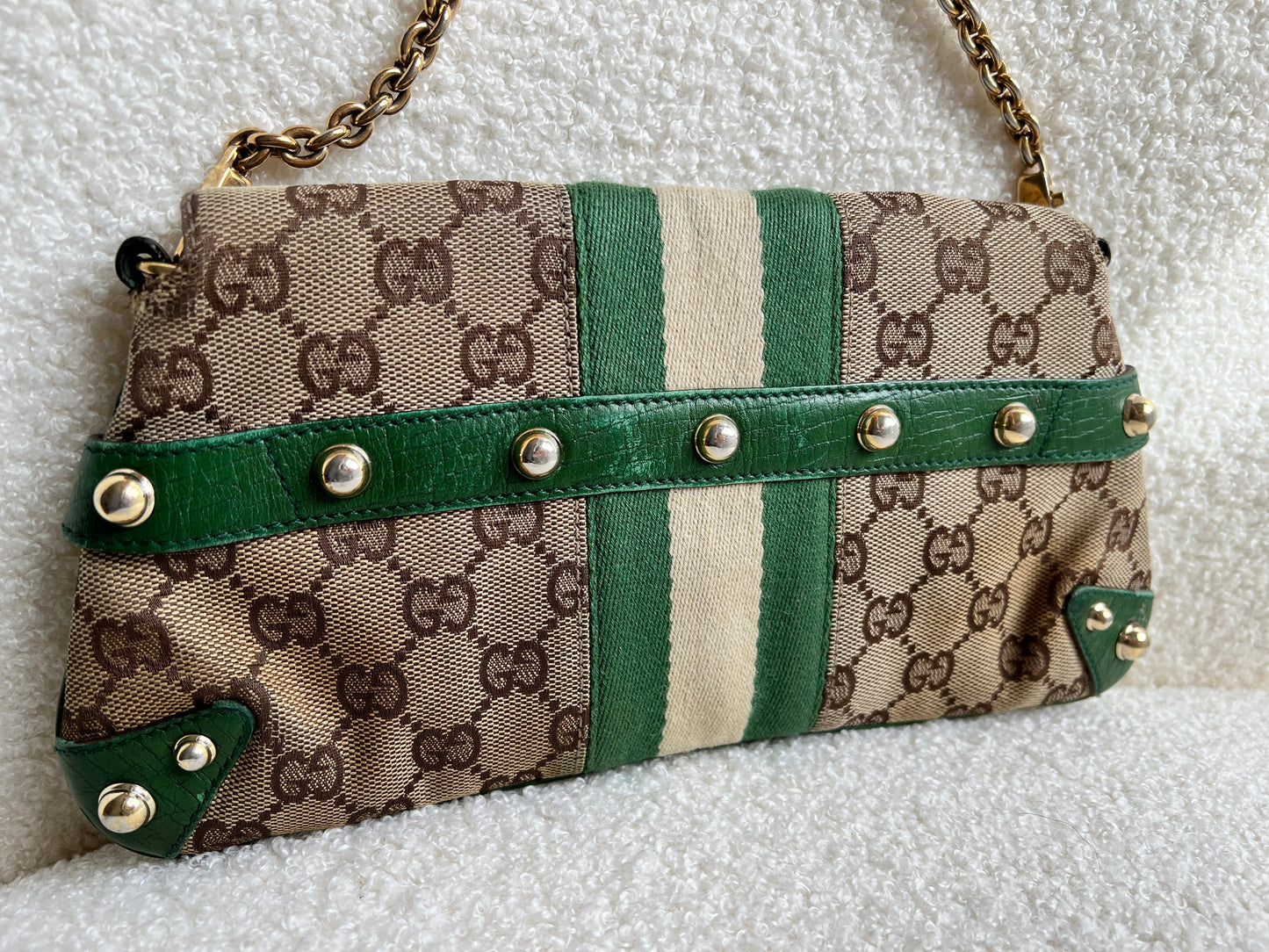 Gucci GG Horsebit Chain Shoulder Bag Vintage