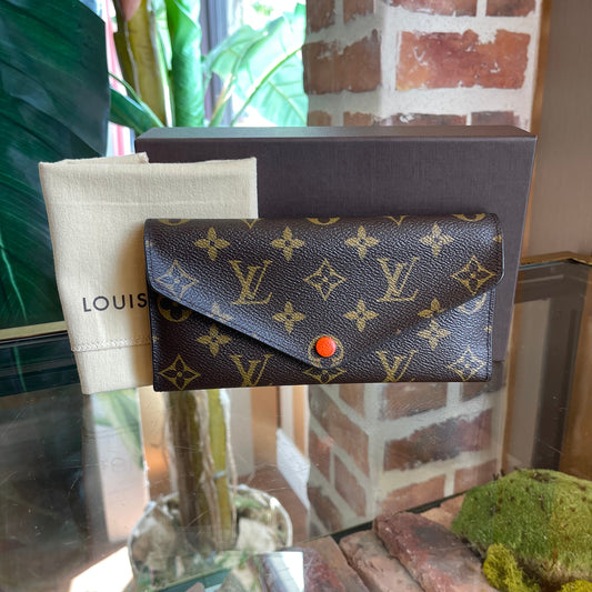 LOUIS VUITTON Josephine Brown Canvas Wallet