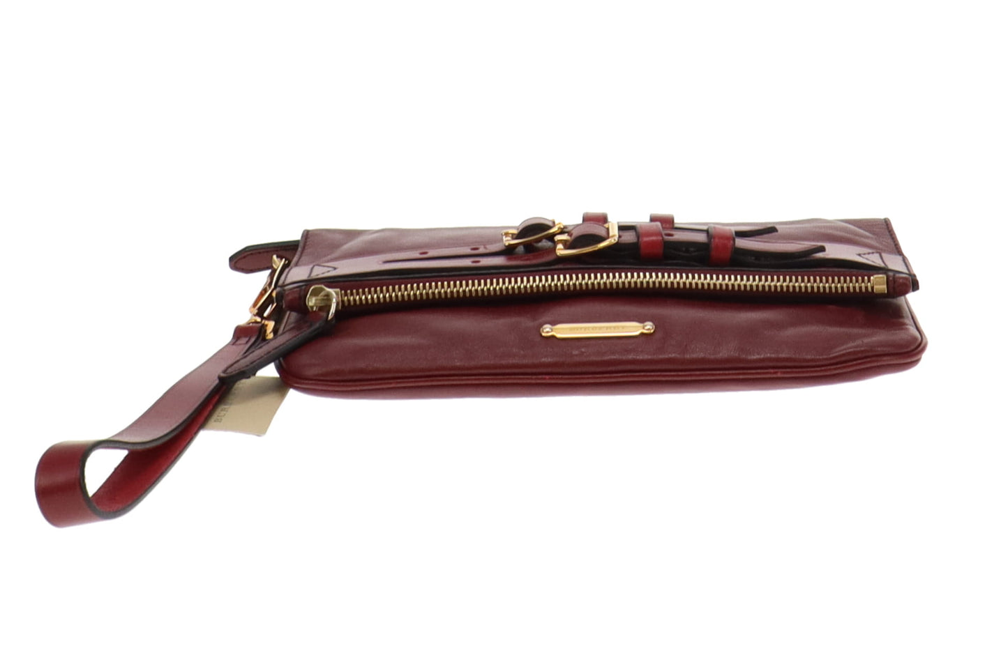 Burberry Adeline Red Claret Folding Wristlet/Clutch