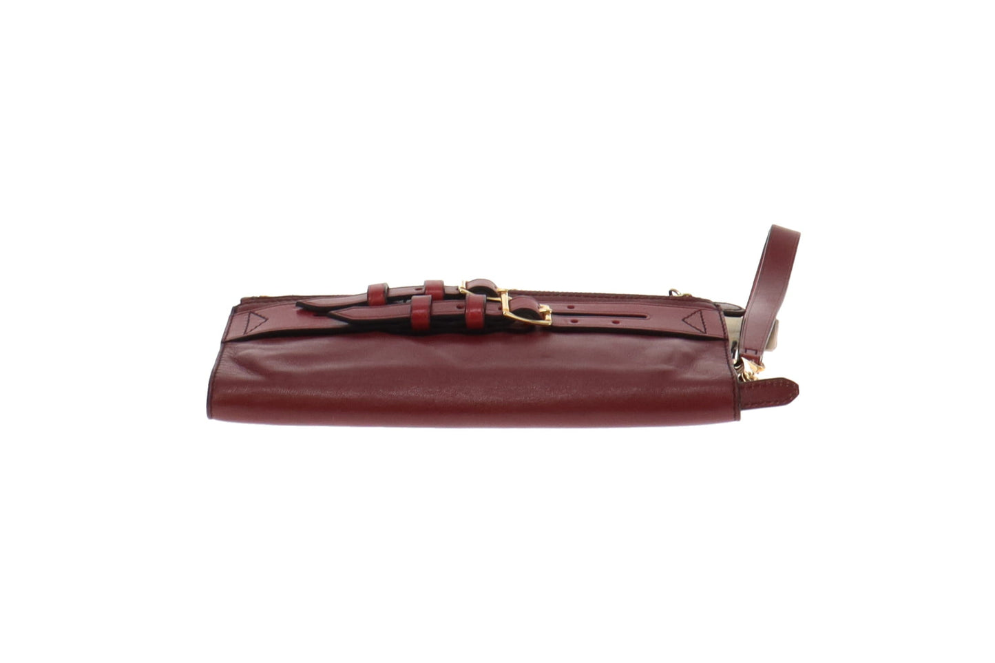 Burberry Adeline Red Claret Folding Wristlet/Clutch