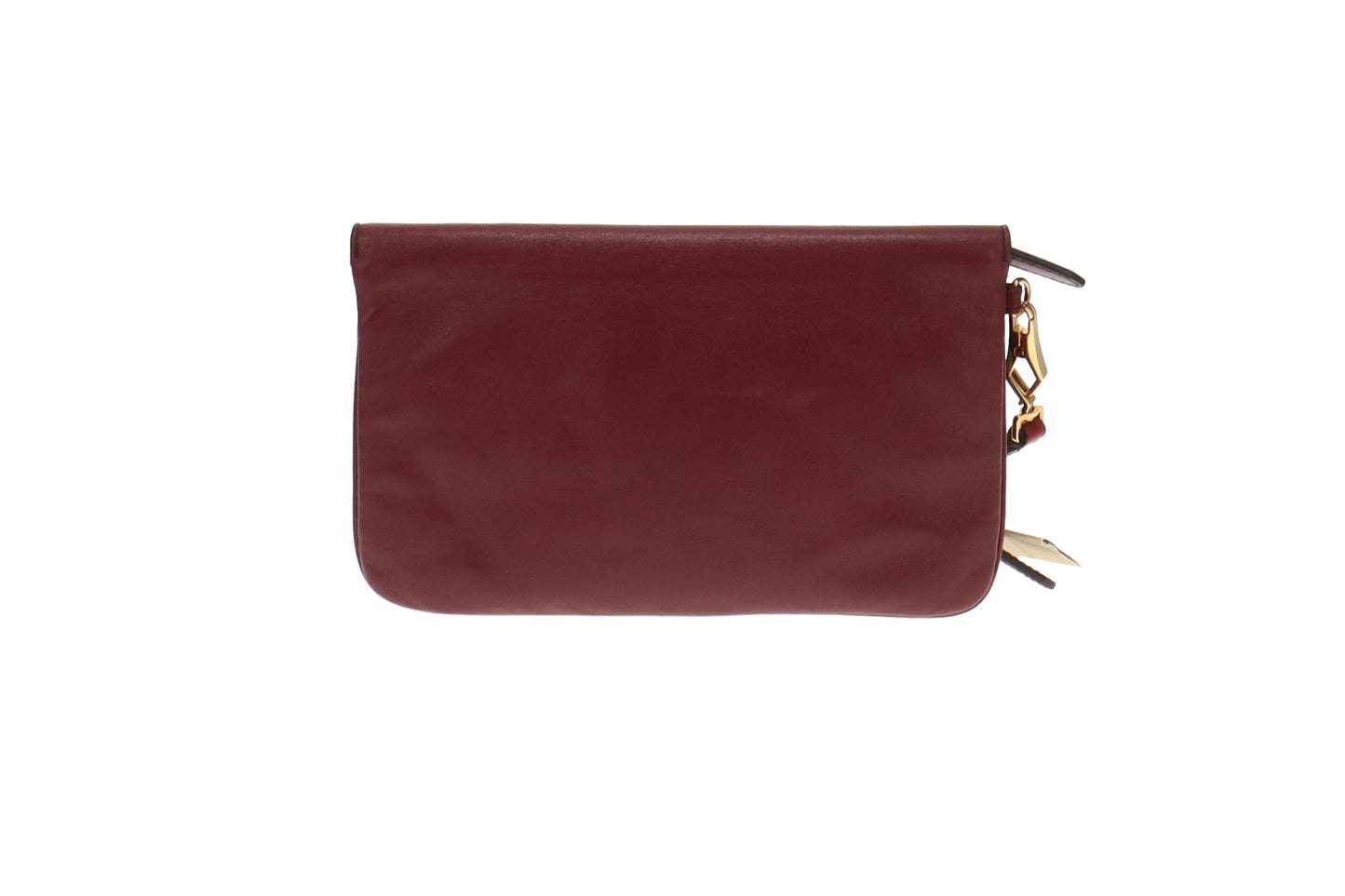 Burberry Adeline Red Claret Folding Wristlet/Clutch