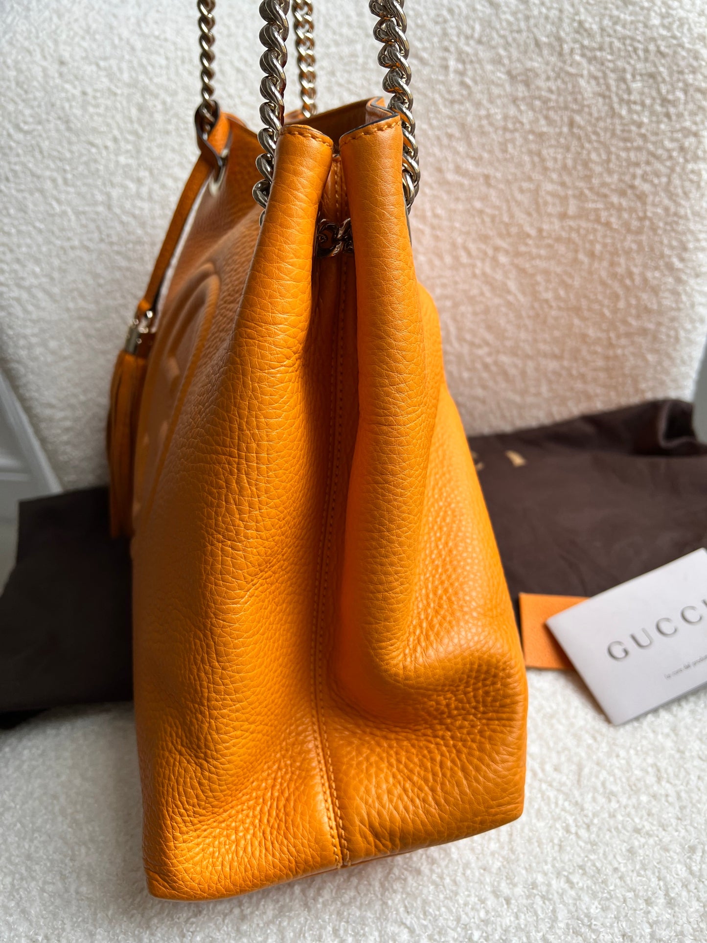 Gucci Orange Soho Chain Tote (RRP £1350)