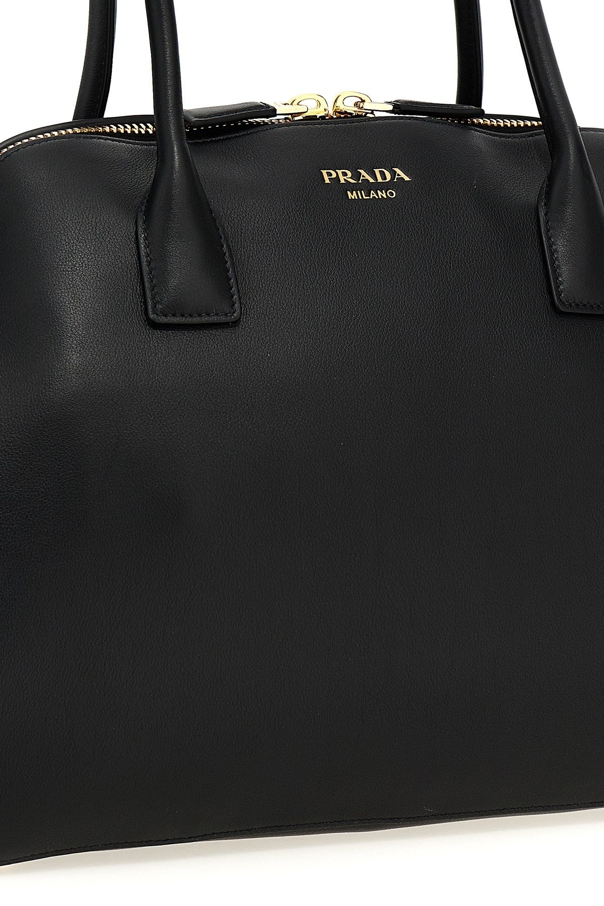 Prada Women Medium Leather Shopping Bag