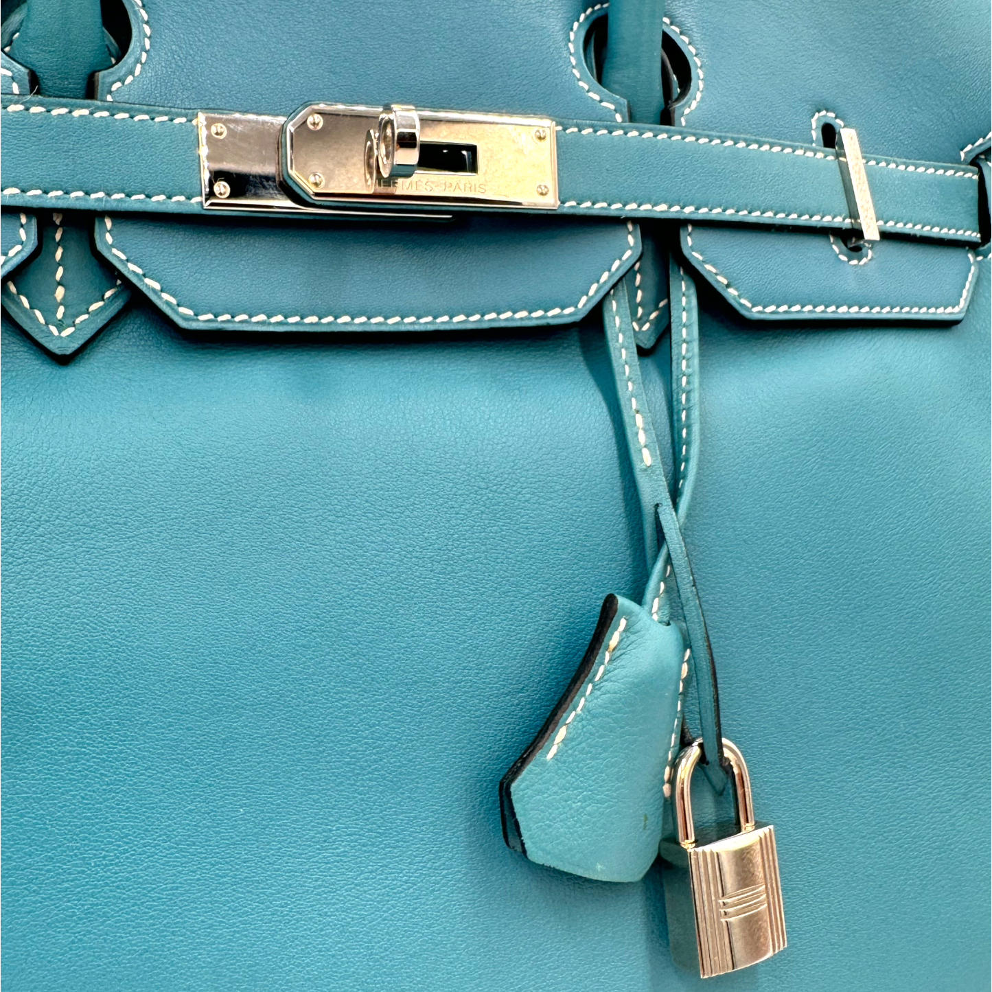 Hermès Birkin 35 Blue Swift Palladium