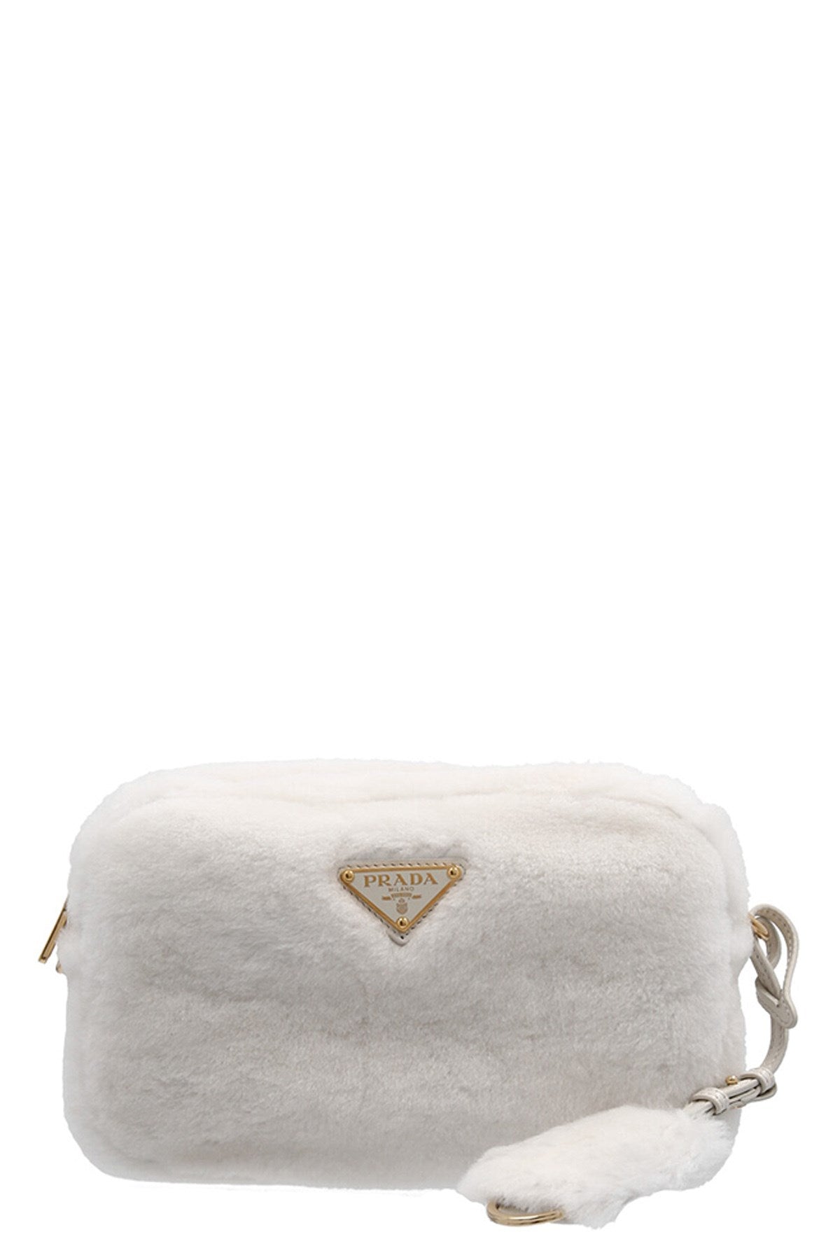 Prada Women Shearling Crossbody Bag