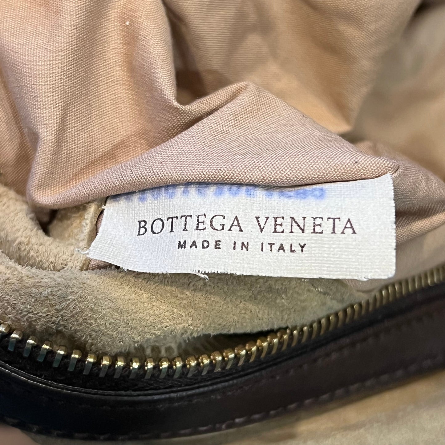 BOTTEGA VENETA Ebano Intrecciato Woven Nappa Leather Satchel Bag