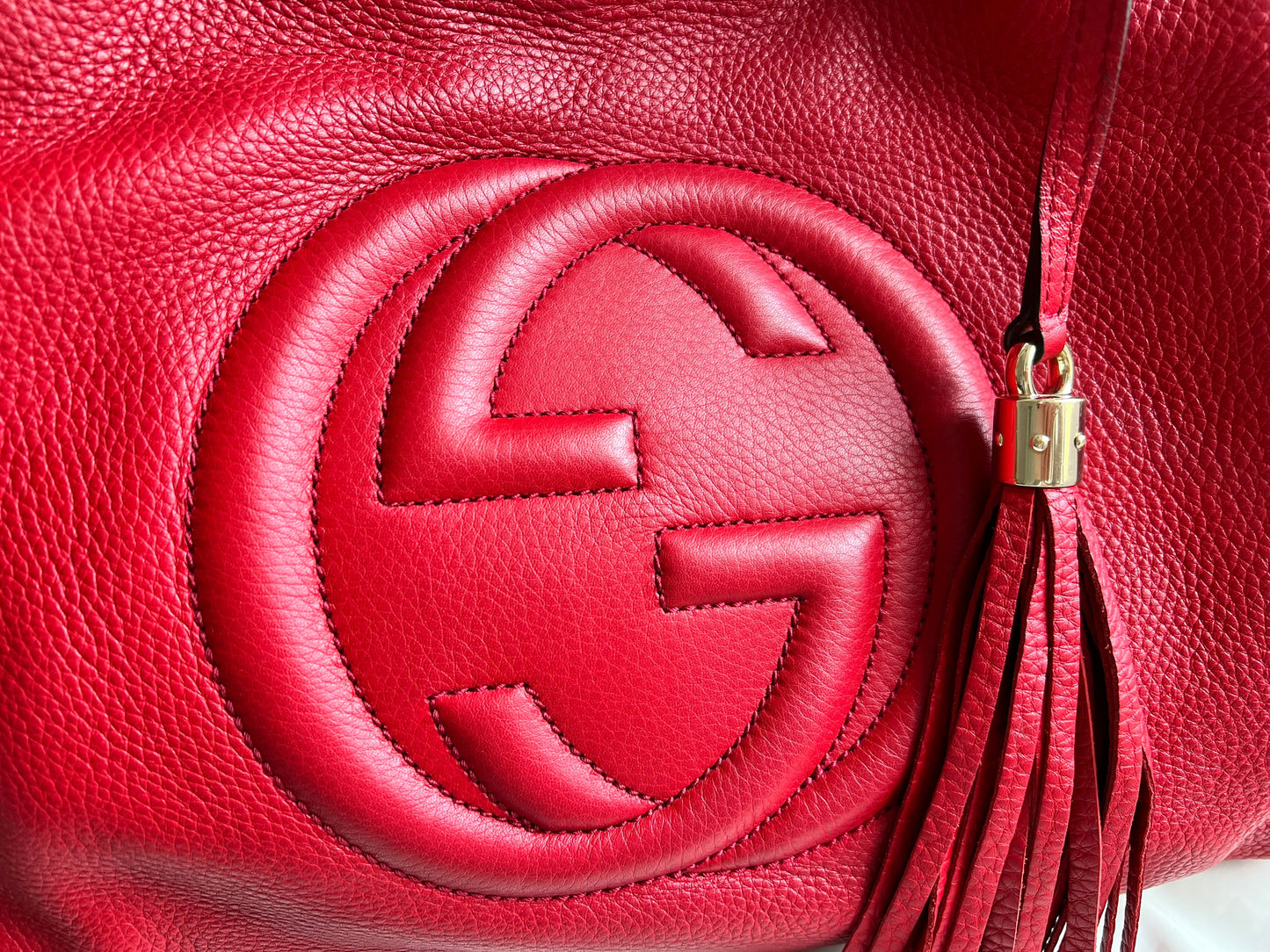 Gucci Red Soho Chain Tote (RRP £1350)