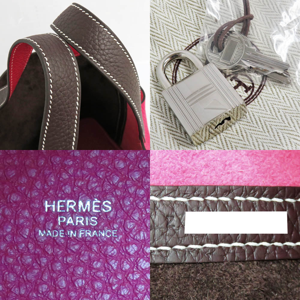 Hermes Picotin Lock PM 18 Cossacks Rousseau Franchise Silver G  SV Gold Tools Z  2021 Brown Handbag  Unused