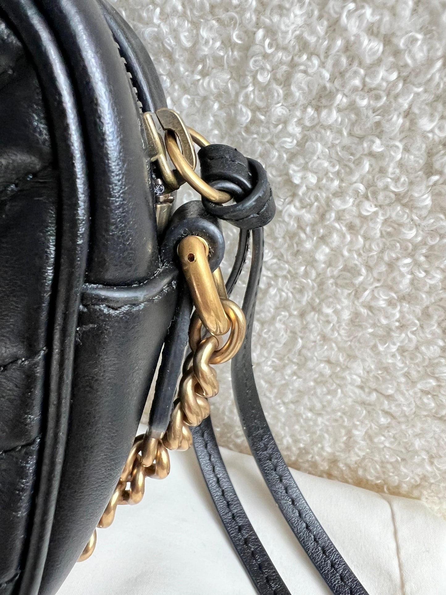 Gucci GG Black Marmont Mini Shoulder Bag (RRP £1,160)