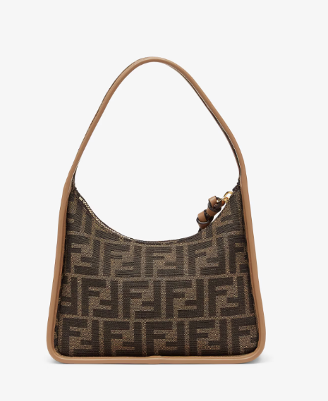 Mini Fendessence Brown FF fabric mini-bag