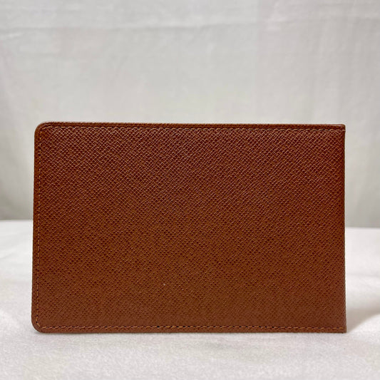 TS3695 LOUIS VUITTON Brown Taiga Men's Wallet Set